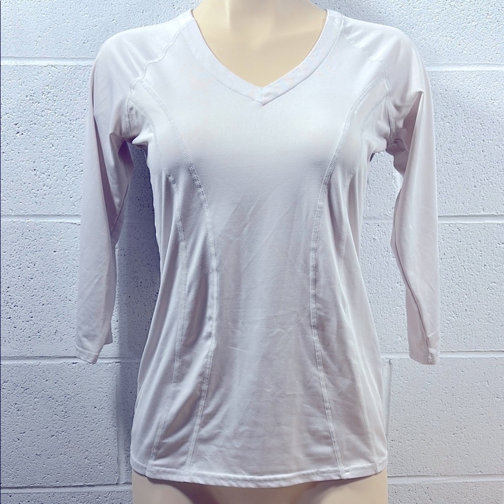 Women's White V-Neck Top​​​​